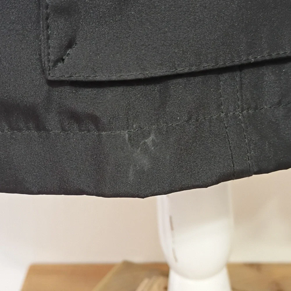Michael Michael Kors Black Full Zip Hooded Moto Jacket Size L